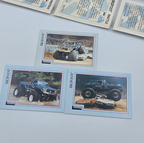 Vintage 1988 Leesley Bigfoot Monster Truck Trading Cards Lot Of 15 - Picture 4 of 5
